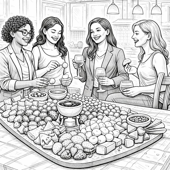 NWT Charcuterie Board Adult and Teen Coloring Book - Picture 6 of 10